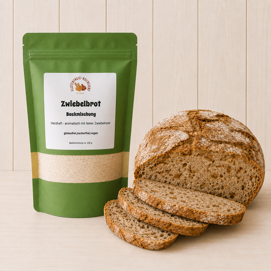 Glutenfreie Backmischung Zwiebelbrot – herzhaftes Brot ohne Gluten