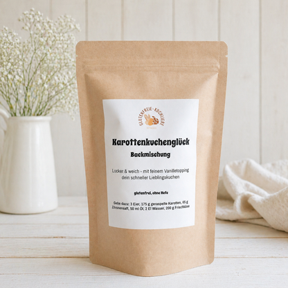 Glutenfreie Backmischung für Karottenkuchen