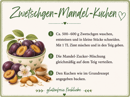 glutenfreie Backmischung  Kuchen - ein Kuchen - 13 verschiedene Kuchen