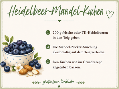 glutenfreie Backmischung  Kuchen - ein Kuchen - 13 verschiedene Kuchen