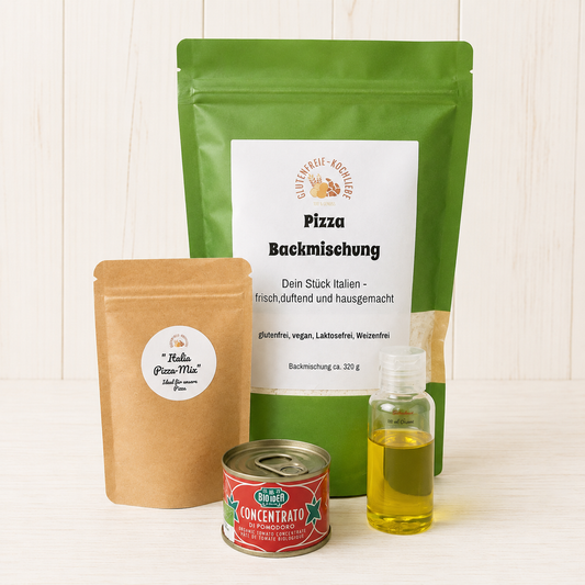Glutenfreie Pizza Backmischung – für 2 Personen