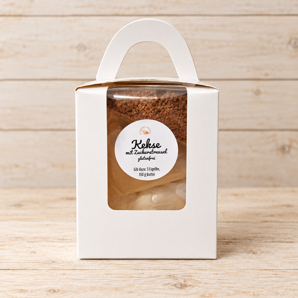 Glutenfreie Kekse mit bunten Streuseln - Backmischung