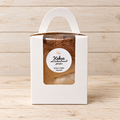 Glutenfreie Kekse mit bunten Streuseln - Backmischung