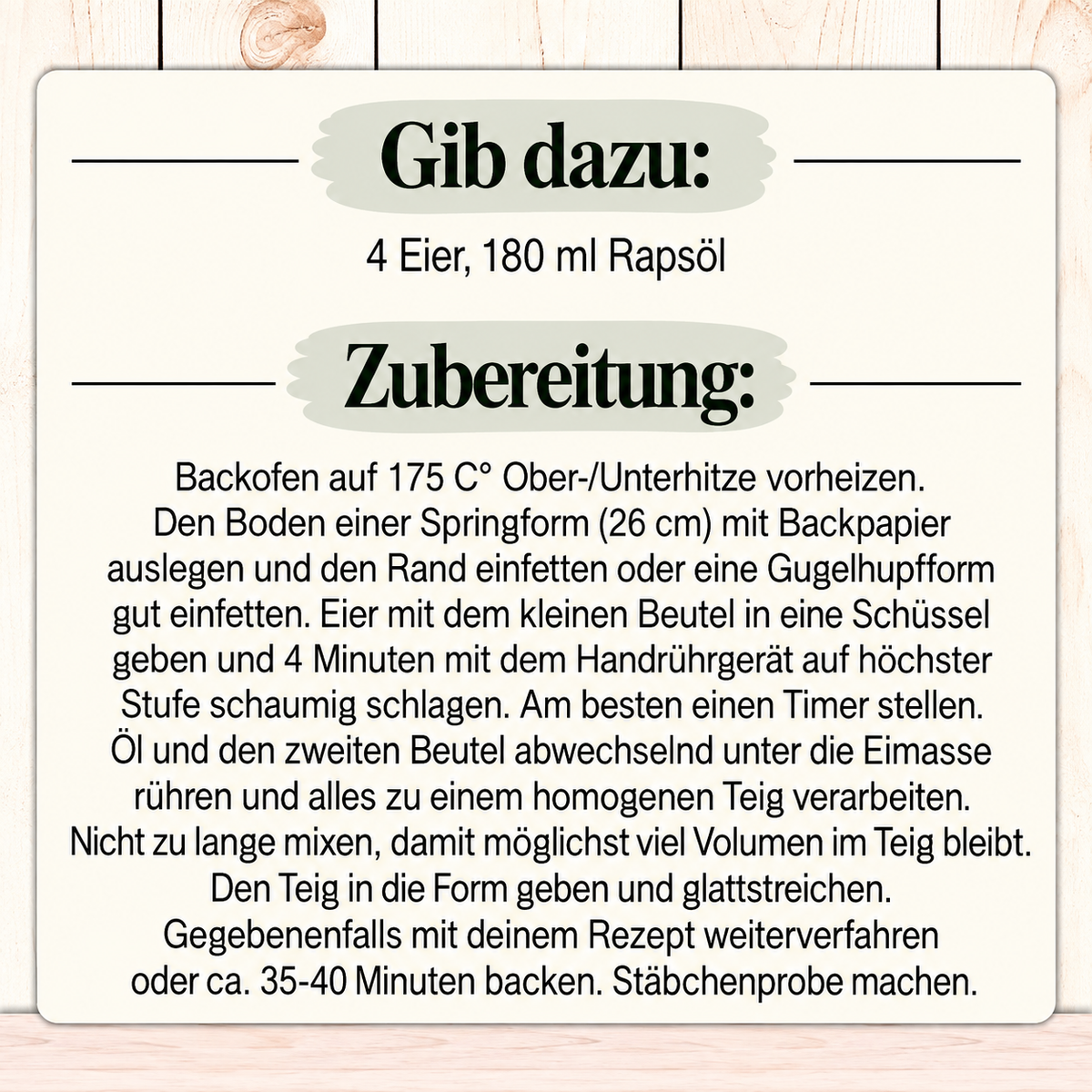 Glutenfreie Backmischung für  Rührteig, Biskuitteig & Mürbeteig