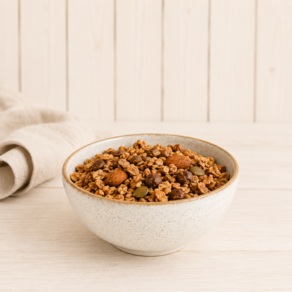 Glutenfreie Backmischung für Granola im Airfryer oder Backofen