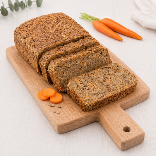 Glutenfreie Backmischung für Karottenbrot