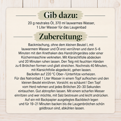 Glutenfreie Brötchen Backmischung - Laugenbrötchen