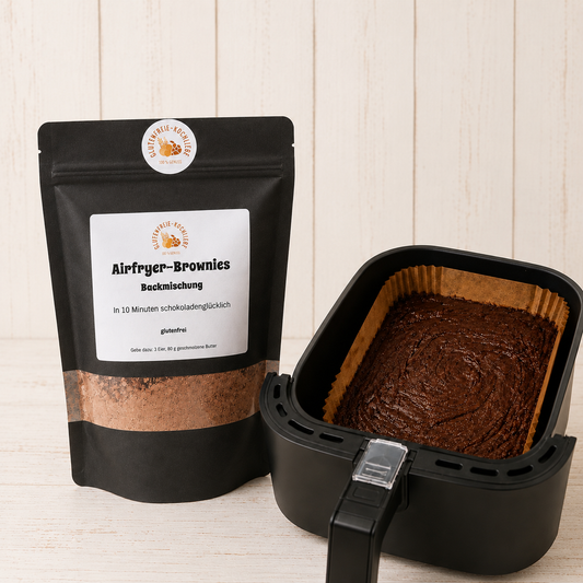 Glutenfreie Backmischung für Brownies im Airfryer oder Backofen