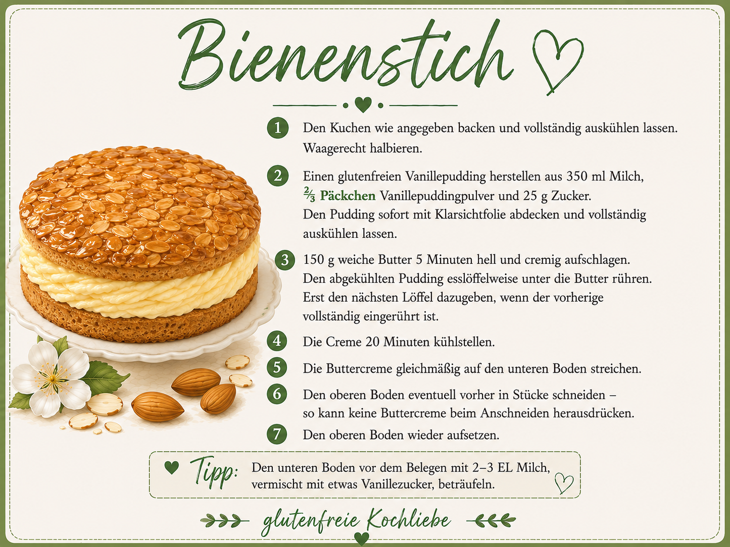 glutenfreie Backmischung  Kuchen - ein Kuchen - 13 verschiedene Kuchen