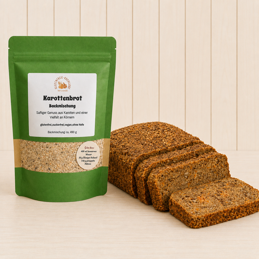 Glutenfreie Backmischung für Karottenbrot