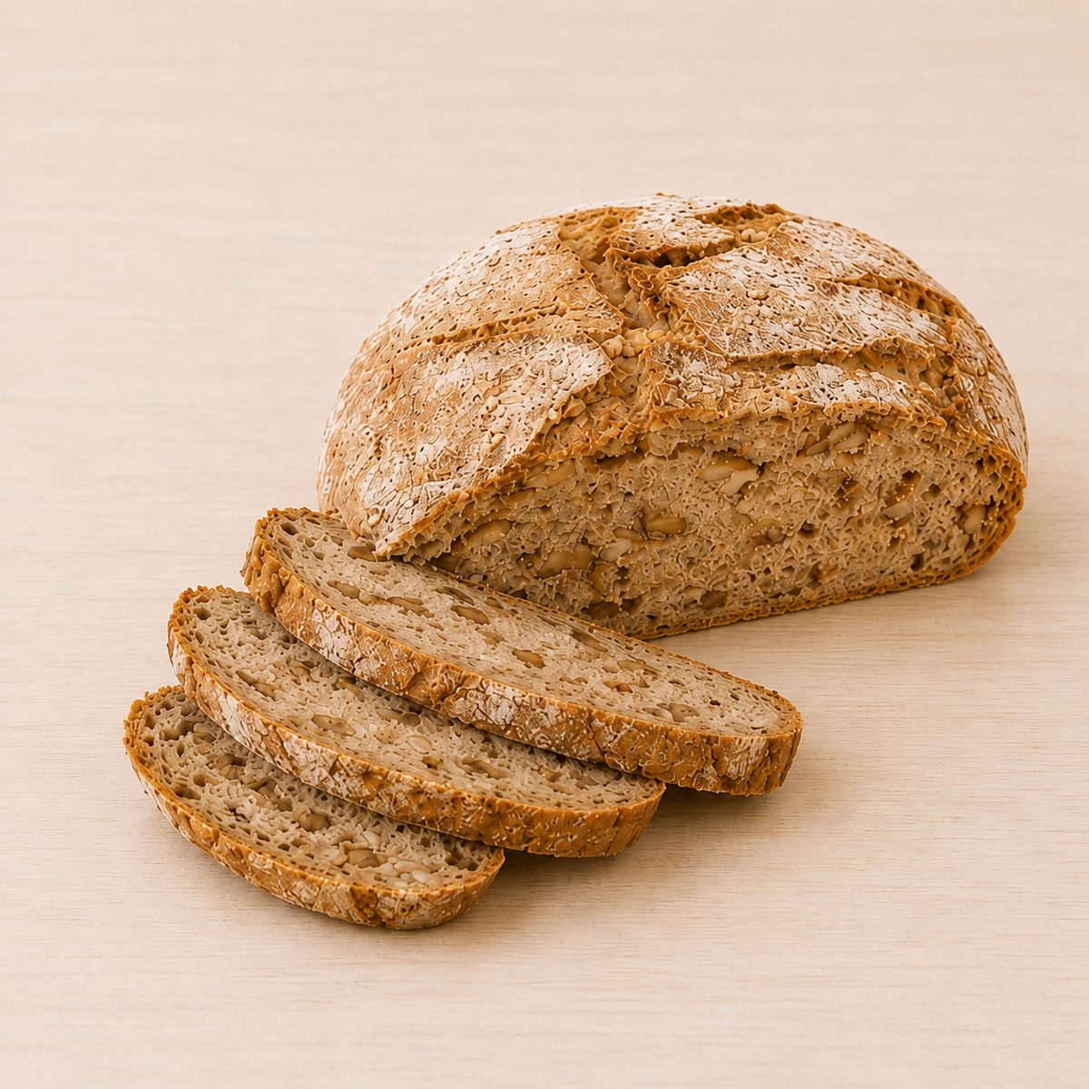 Glutenfreies Brot Probierpaket – 3 Backmischungen - Zwiebelbrot, Walnussbrot, RuckZuck Brot