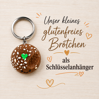 Schlüsselanhänger - glutenfreies Brötchen