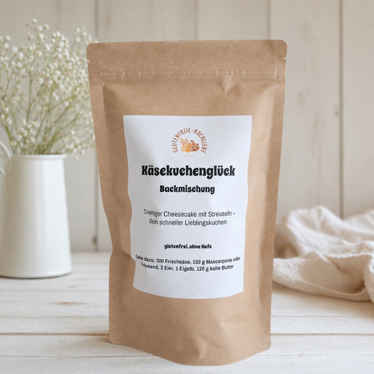 Käsekuchenglück - glutenfreie Backmischung