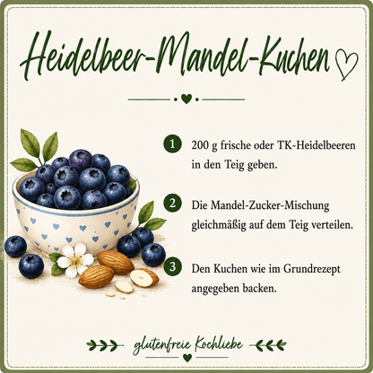 glutenfreie Backmischung  Kuchen - ein Kuchen - 13 verschiedene Kuchen