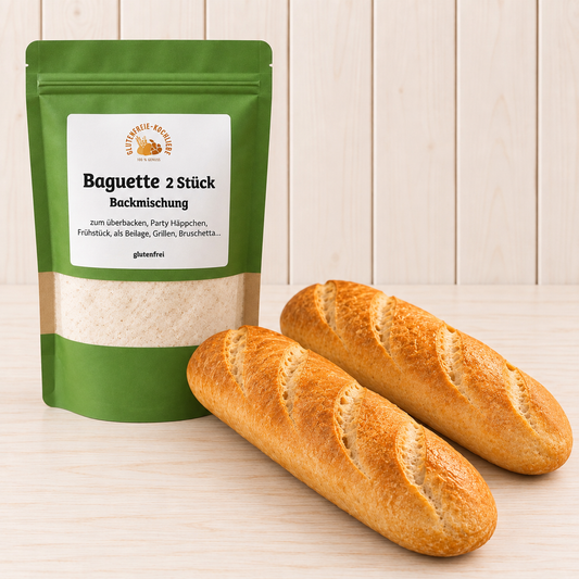 Glutenfreie Backmischung für Baguette