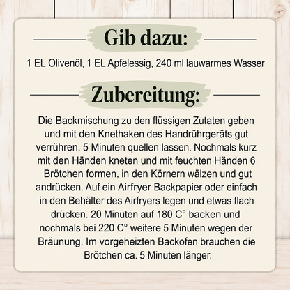 Glutenfreies Brötchen Trio – 3 Backmischungen-Landhaus, Laugen & RuckZuck Brötchen
