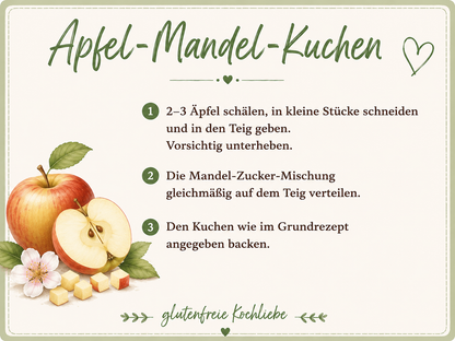 glutenfreie Backmischung  Kuchen - ein Kuchen - 13 verschiedene Kuchen