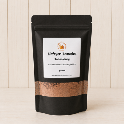 Glutenfreie Backmischung für Brownies im Airfryer oder Backofen