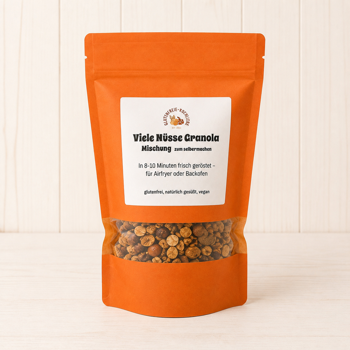 Glutenfreie Backmischung für Granola im Airfryer oder Backofen