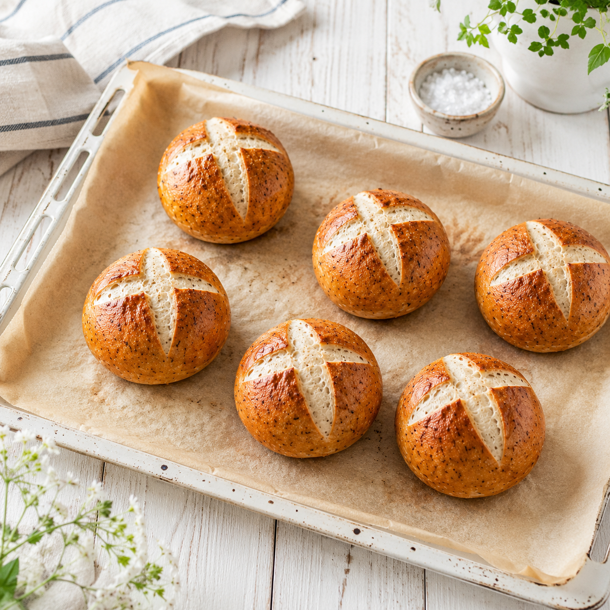 Glutenfreie Brötchen Backmischung - Laugenbrötchen