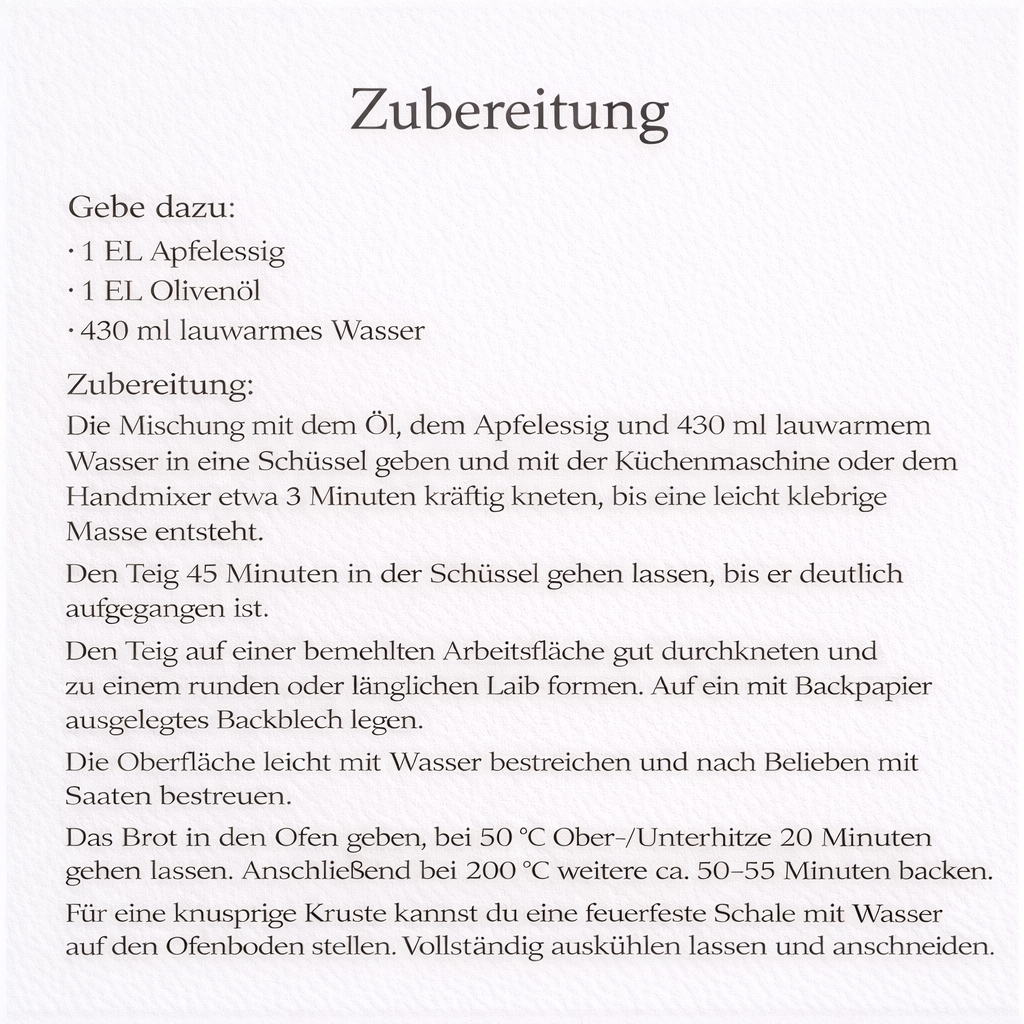3 x Brot Backmischung  Landhaus, Sonnen- und Karottenbrot