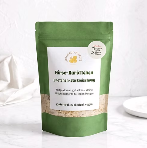 Hirse-Karöttchenbrötchen - glutenfreie Backmischung