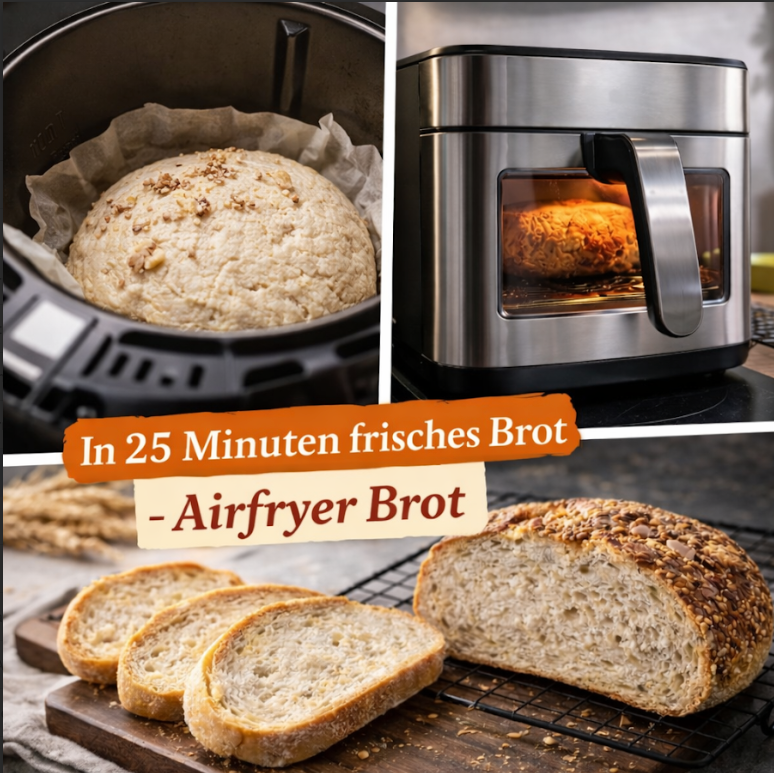 Glutenfreie Backmischung für Brot im Airfryer – in 25 Minuten fertig