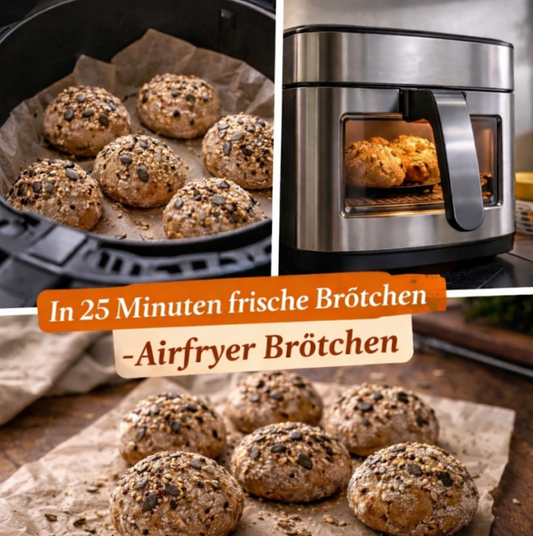 25 Minuten Airfryer Brötchen