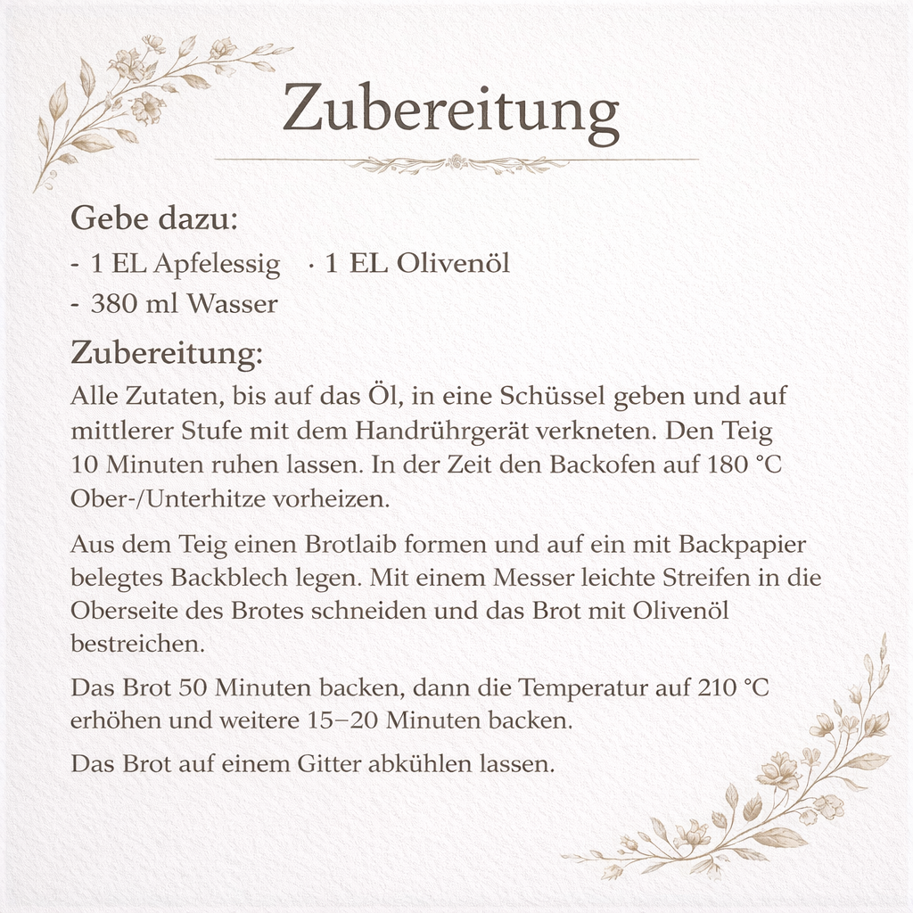 3 x Brot Backmischung  Zwiebel,Walnuss- und “RuckZuck” Brot