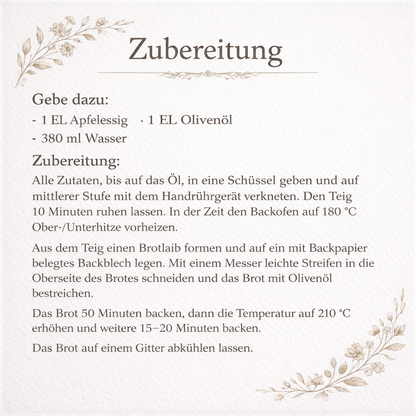 3 x Brot Backmischung  Zwiebel,Walnuss- und “RuckZuck” Brot